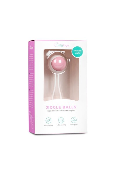 Вагинальный шарик Jiggle Balls с петлёй