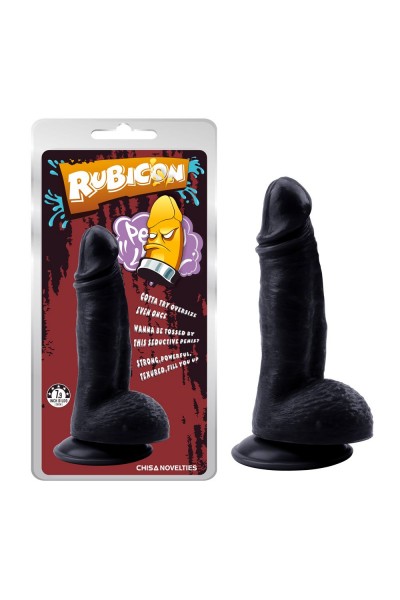 Черный фаллоимитатор Mighty Ravage Penis - 20 см.