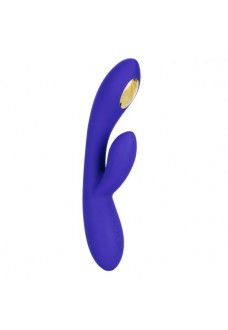 Фиолетовый вибратор с функцией электростимуляции Intimate E-Stimulator Dual Wand - 21,5 см.