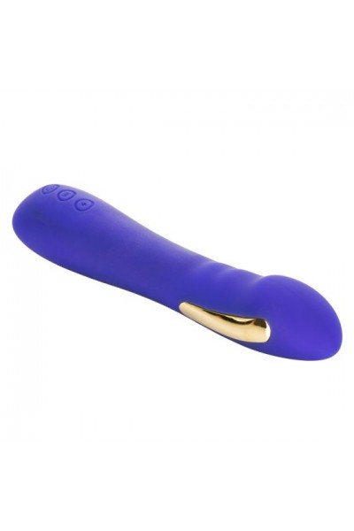 Фиолетовый вибратор с электростимуляцией Intimate E-Stimulator Petite Wand - 18,5 см.