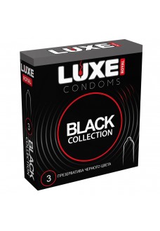 Черные презервативы LUXE Royal Black Collection - 3 шт.