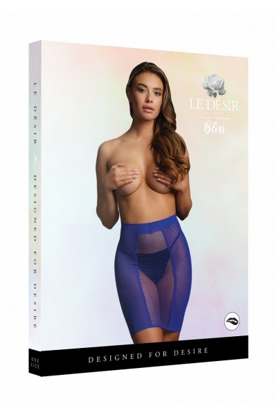 Юбка в сеточку с высокой талией High-waist Fishnet Skirt