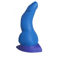 Синий фаллоимитатор  Дракон Эглан Large  - 26 см.