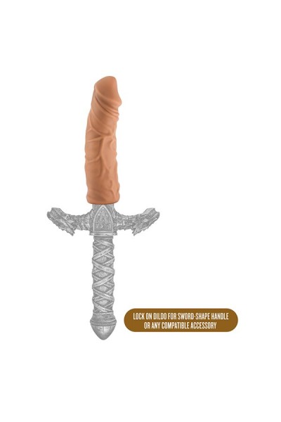 Насадка-фаллоимитатор для трусиков с плугом Realistic 8 Inch Lock On Dildo - 20,3 см.