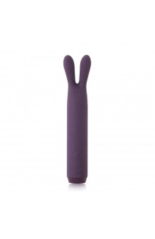 Фиолетовый вибратор с ушками Rabbit Bullet Vibrator - 8,9 см.