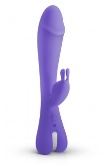 Фиолетовый вибратор-кролик Trix Rabbit Vibrator - 22,5 см.