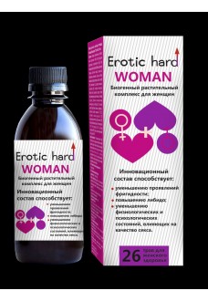 Женский биогенный концентрат для повышения либидо Erotic hard Woman - 250 мл.