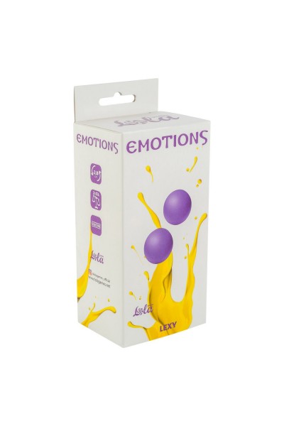 Фиолетовые вагинальные шарики без сцепки Emotions Lexy Medium