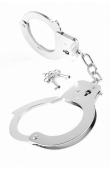 Металлические серебристые наручники Designer Metal Handcuffs