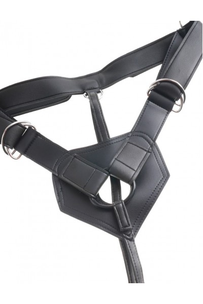 Страпон с телесной насадкой 7  Uncut with Strap on Harness - 18 см.