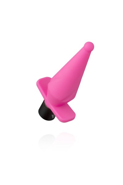 Розовый анальный вибратор LilPlug Vibrator - 13,5 см.