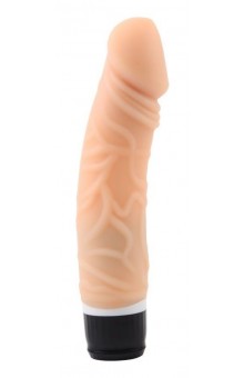 Телесный вибратор-реалистик Thick Realistic Dildo - 19,5 см.