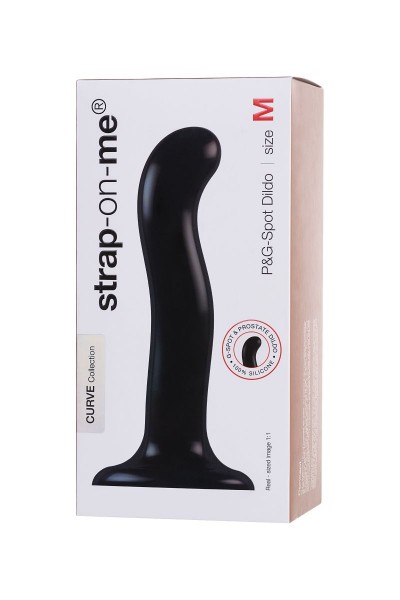 Черный стимулятор для пар P G-Spot Dildo Size XL - 19,8 см.