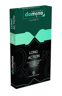 Презервативы с пролонгирующим эффектом DOMINO Classic Long action - 6 шт.