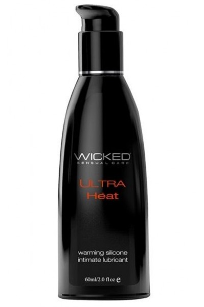 Разогревающий лубрикант Wicked Ultra Heat на силиконовой основе - 60 мл.