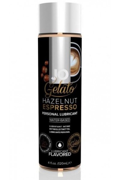 Лубрикант с ароматом орехового эспрессо JO GELATO HAZELNUT ESPRESSO - 120 мл.