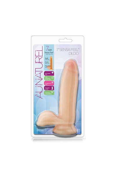 Телесный фаллоимитатор 7 inch Sensa Feel Dildo - 17,8 см.