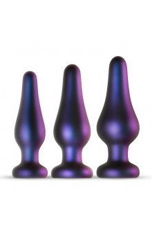 Набор из 3 фиолетовых анальных пробок Comets Butt Plug Set