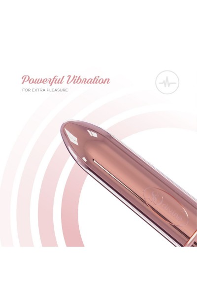 Розовая гладкая вибропуля So Divine Halo Bullet Vibrator - 8 см.