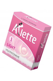 Ультратонкие презервативы Arlette Light - 3 шт.