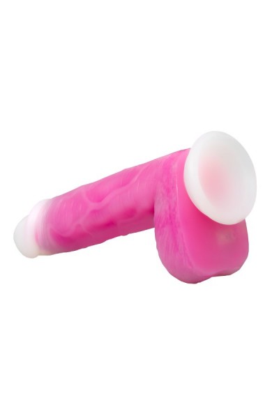 Розовый ротатор-реалистик Roxy 8 Inch Gyrating Dildo - 21,6 см.