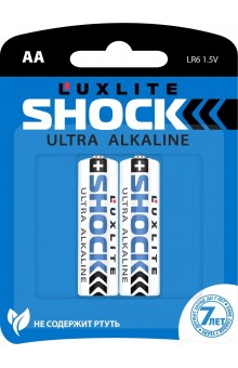 Батарейки Luxlite Shock (BLUE) типа АА - 2 шт.