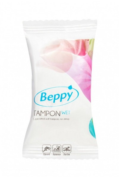 Нежно-розовый тампон-губка Beppy Tampon Wet - 1 шт.