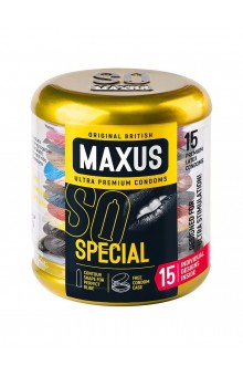 Презервативы с точками и рёбрами MAXUS Special - 15 шт.