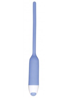 Голубой вибратор для уретры Dilator Vibe - 19 см.