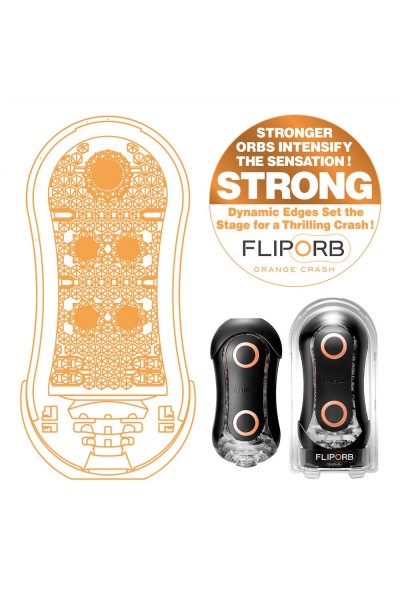 Мастурбатор Tenga FLIP ORB STRONG ORANGE CRASH