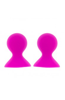 Ярко-розовые помпы для сосков LIT-UP NIPPLE SUCKERS LARGE PINK