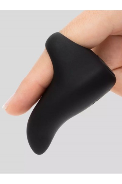 Черный вибратор на палец Sensation Rechargeable Finger Vibrator