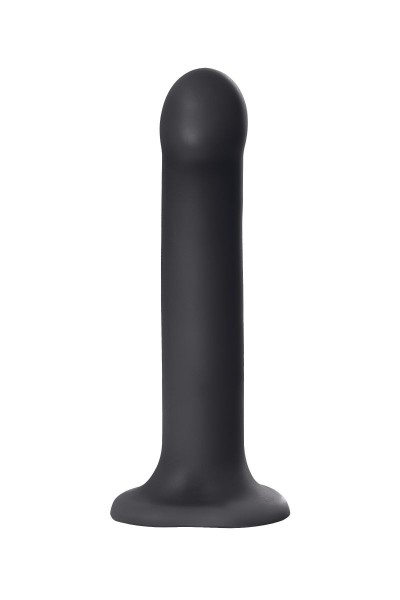 Черный фаллос на присоске Silicone Bendable Dildo L - 19 см.