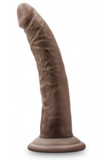 Коричневый фаллоимитатор 7 Inch Cock With Suction Cup - 19 см.