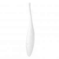 Белый точечный стимулятор Twirling Joy