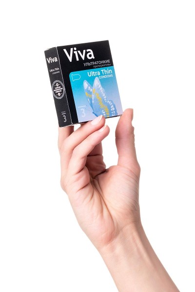 Ультратонкие презервативы VIVA Ultra Thin - 3 шт.