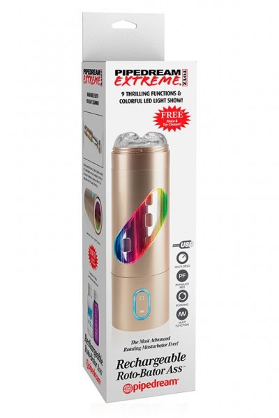 Перезаряжаемый мастурбатор-анус Extreme Toyz Rechargeable Roto-Bator Ass