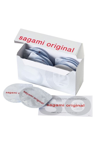 Ультратонкие презервативы Sagami Original 0.02 - 12 шт.