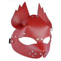Красная кожаная маска  Белочка 
