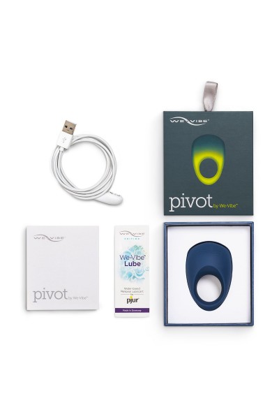 Синее эрекционное виброкольцо We-vibe Pivot