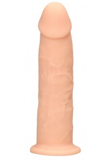 Телесный фаллоимитатор без мошонки Silicone Dildo Without Balls - 19,2 см.