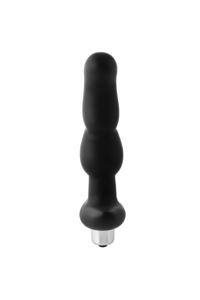 Черная вибропробка для простаты FantASStic Vibrating Prostate Plug - 14,5 см.