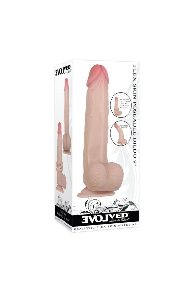 Фаллоимитатор с подвижной кожей Flexskin Poseable Dildo - 22,9 см.