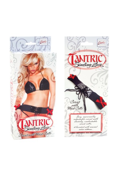 Фиксация рук к телу Tantric Binding Love Corset with Wrist Cuffs