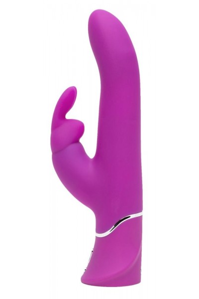 Лиловый вибратор Curve Thrusting Rechargeable Rabbit Vibrator - 24,1 см.