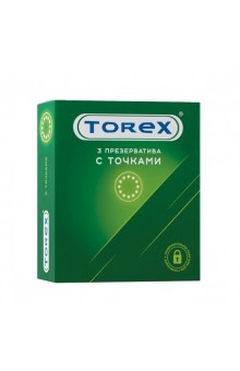 Текстурированные презервативы Torex  С точками  - 3 шт.