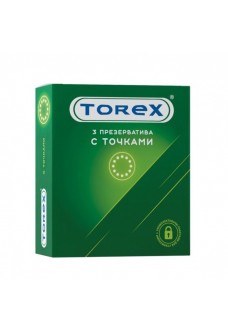 Текстурированные презервативы Torex  С точками  - 3 шт.