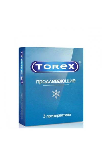 Презервативы Torex  Продлевающие  с пролонгирующим эффектом - 3 шт.