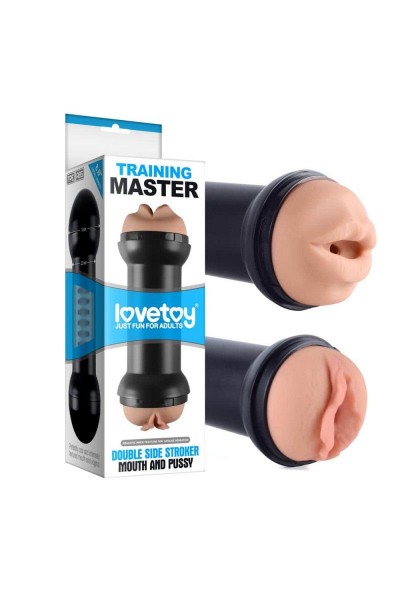 Двусторонний мастурбатор Training Master Double Side Stroker Mouth and Pussy