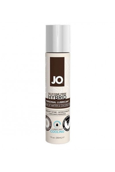 Водно-масляный лубрикант с охлаждающим эффектом JO Silicone free Hybrid Lubricant COOLING  - 30 мл.